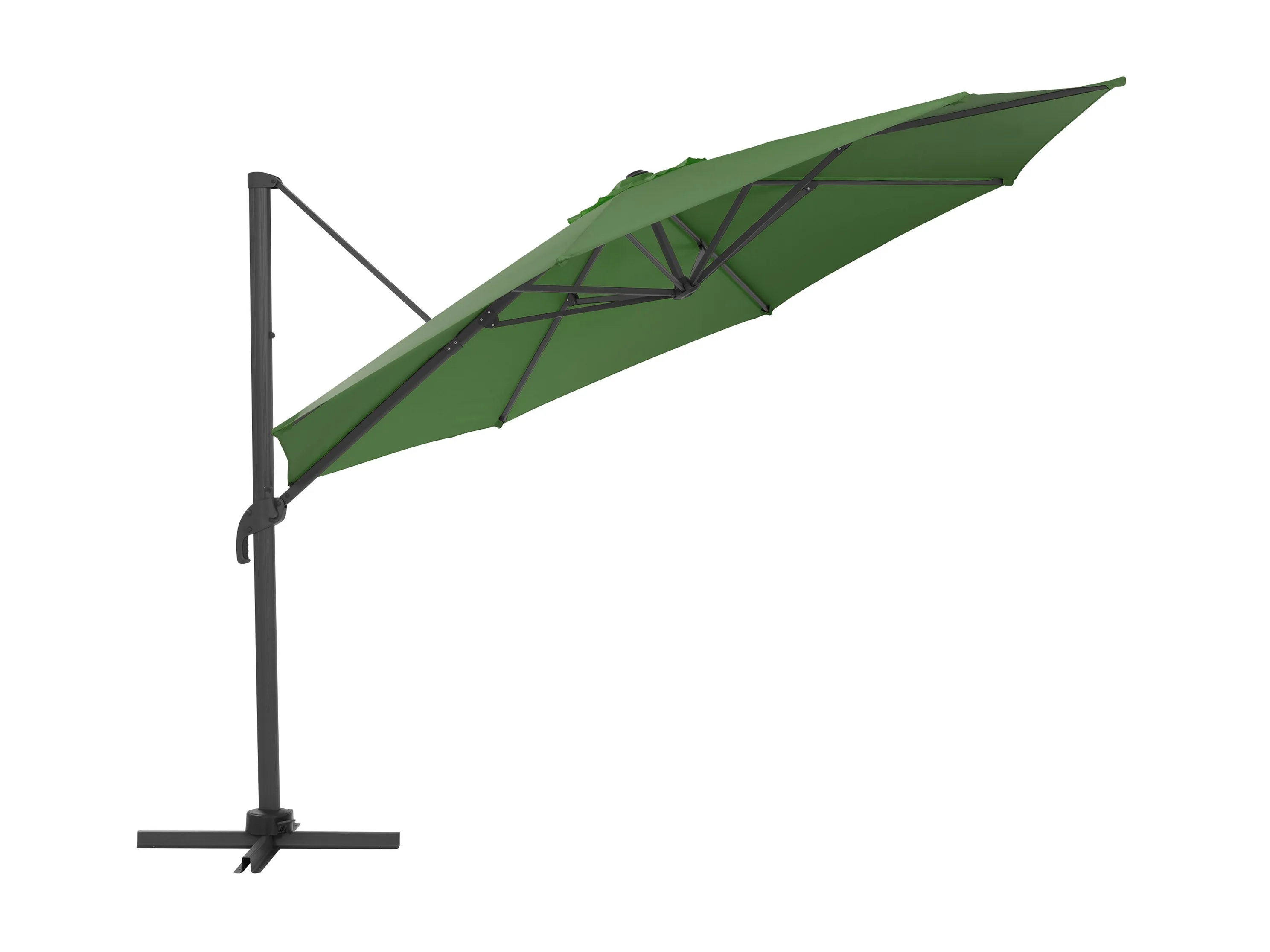 11.5ft Deluxe Offset Patio Umbrella - Forrest Green