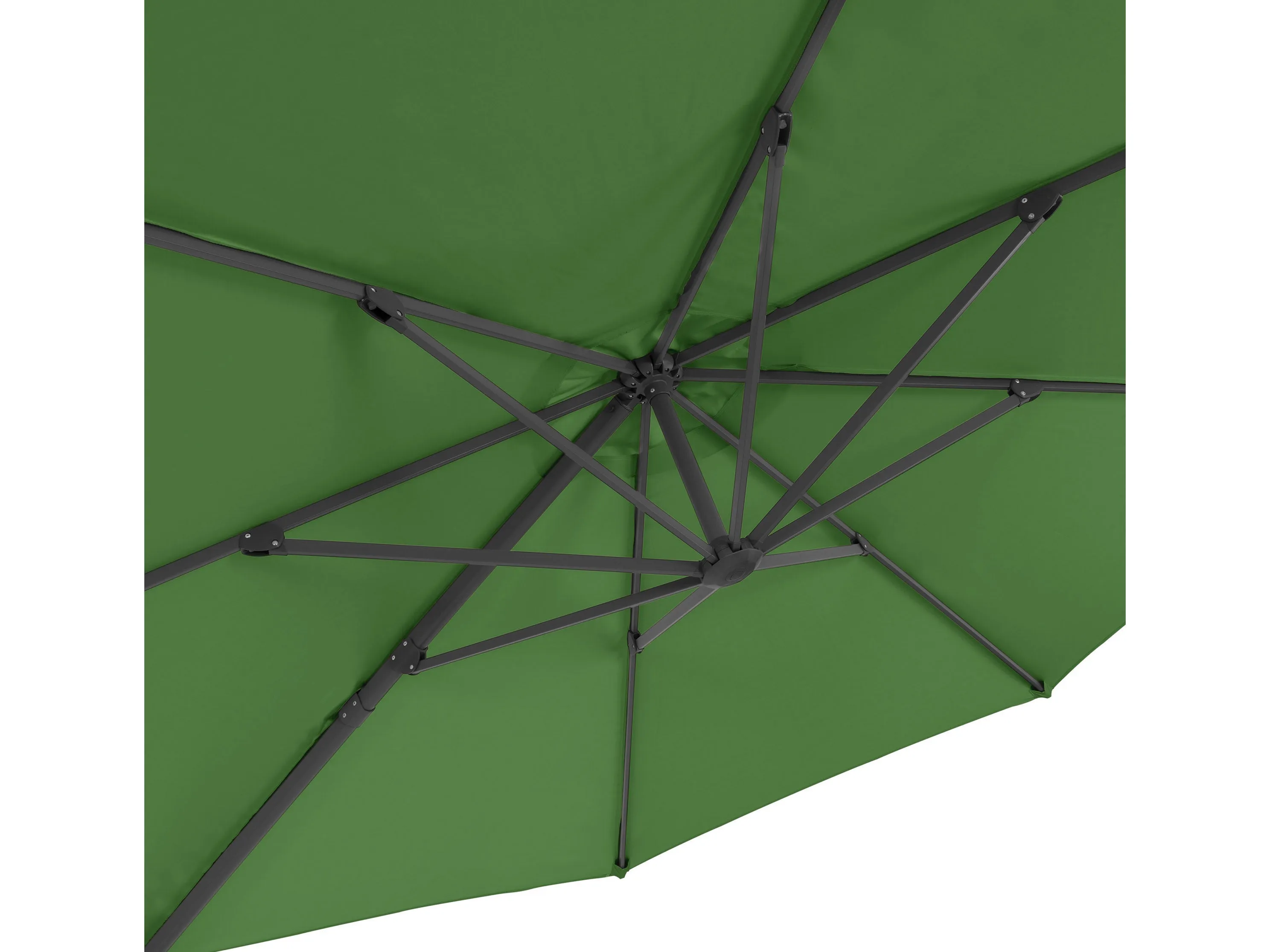 11.5ft Deluxe Offset Patio Umbrella - Forrest Green