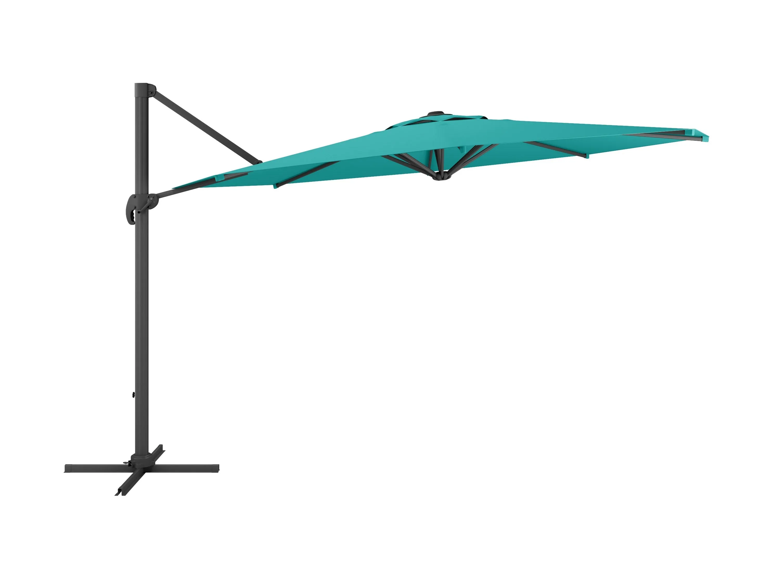 11.5ft Deluxe Offset Patio Umbrella - Turquoise