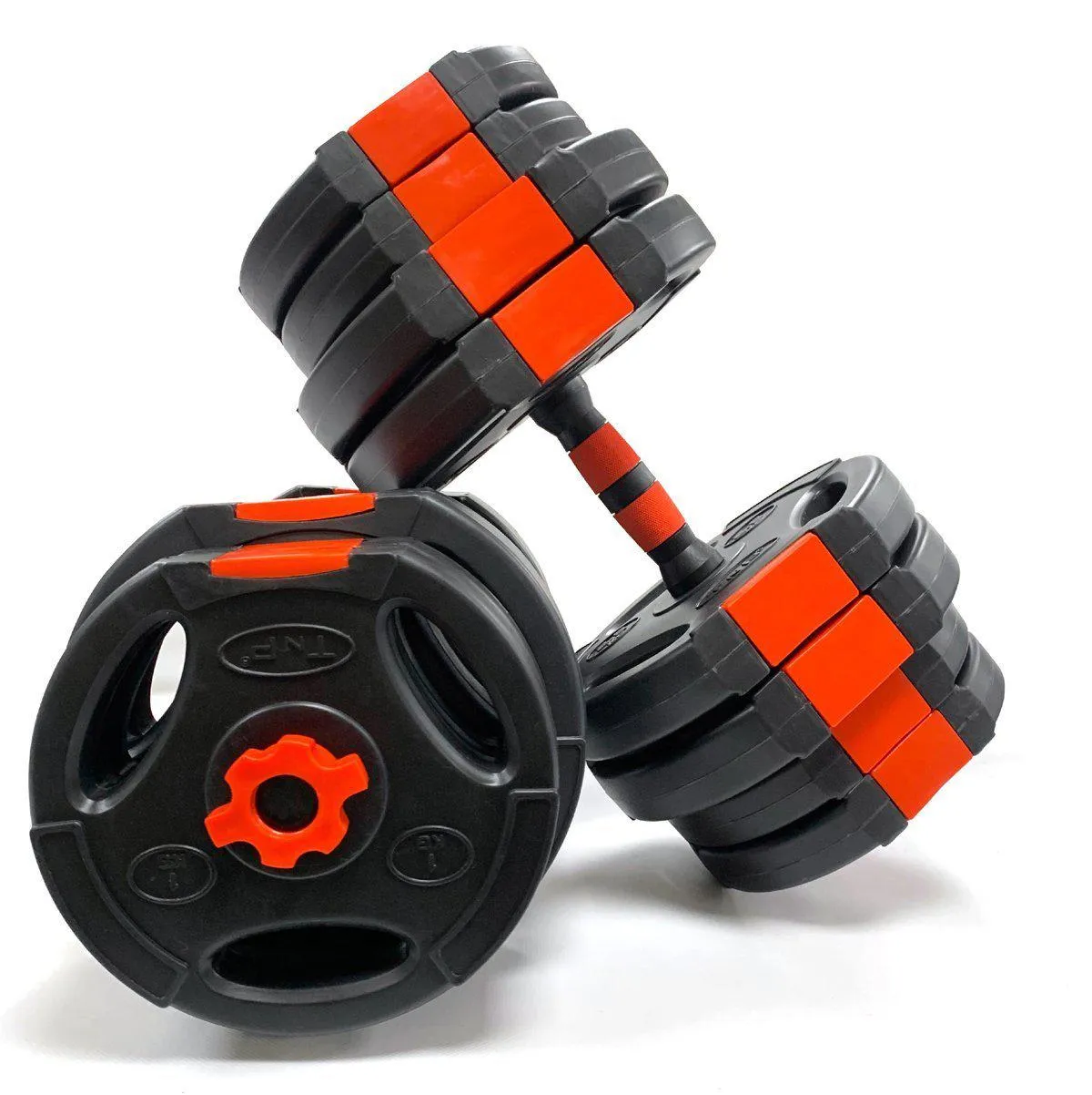 1" Vinyl Tri-Grip Dumbbell Set With Vinyl Handle 10kg - 40kg