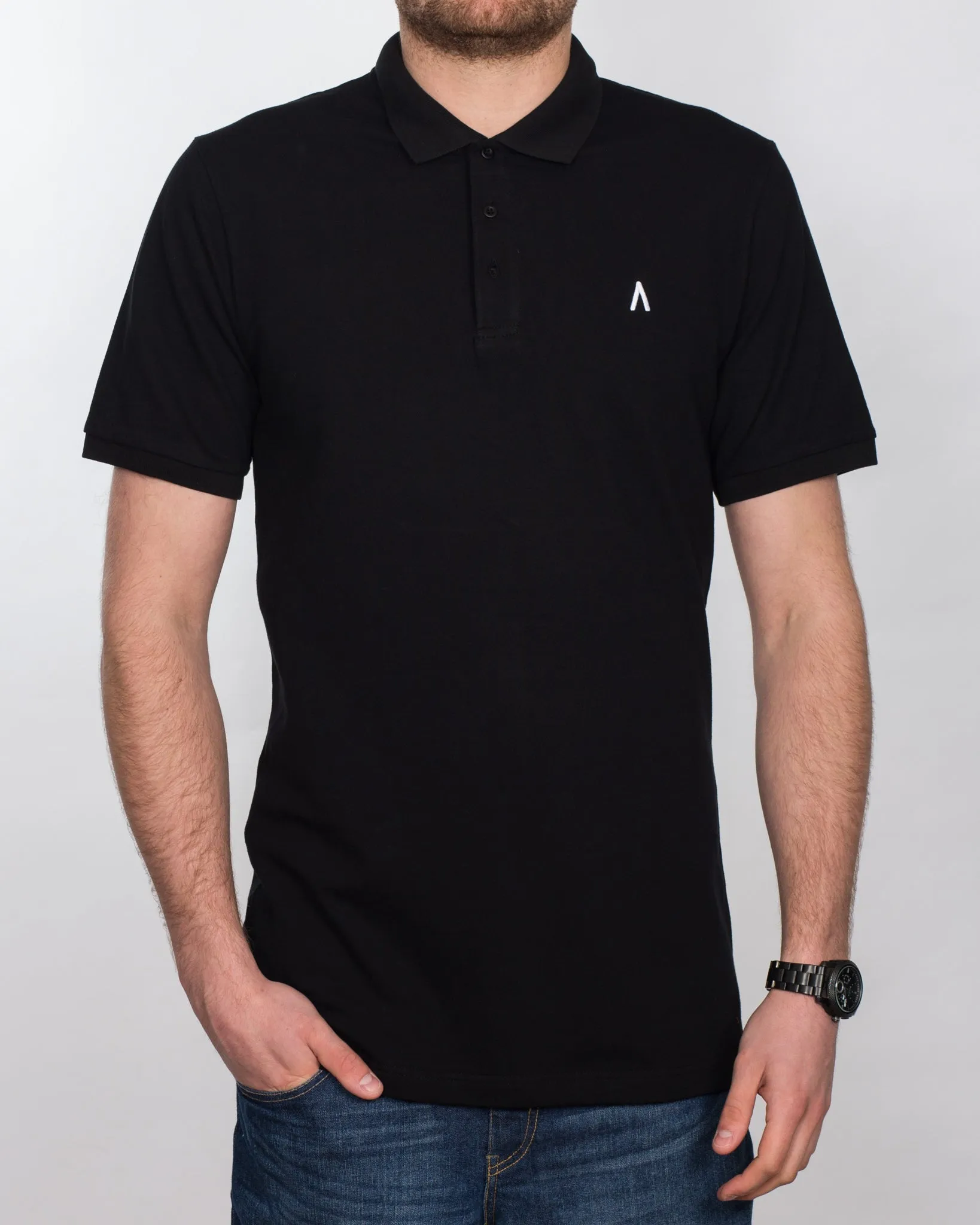 2t Jack Slim Fit Tall Polo Shirt (black)