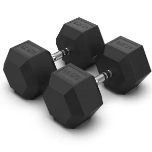 47.5KG Rubber Hex Dumbbell Pair