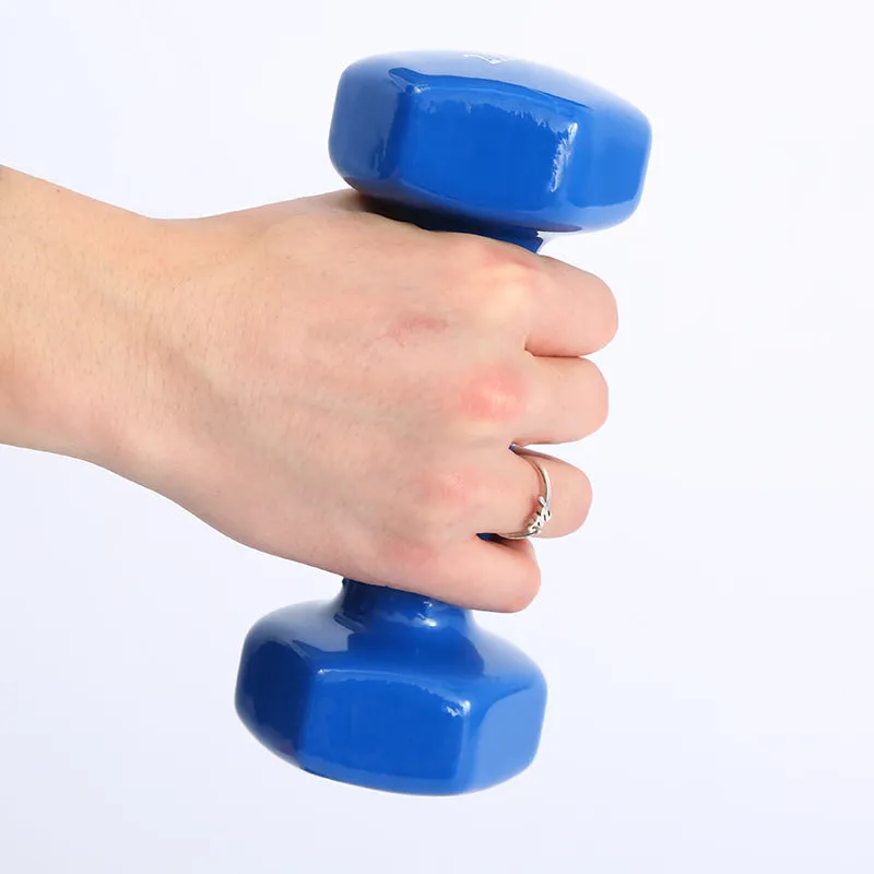 5Kg Vinyl Rubber Fitness Dumbbell 183063 Blue