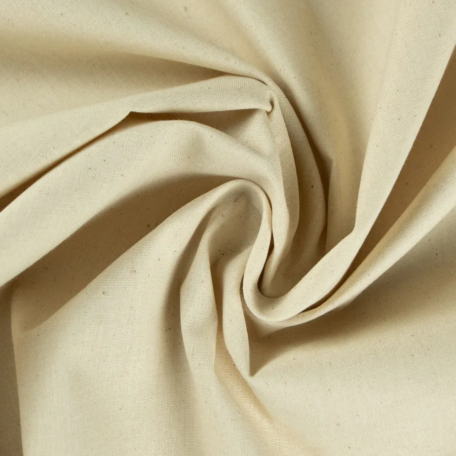 60M Roll Premium Unbleached Calico 120cm