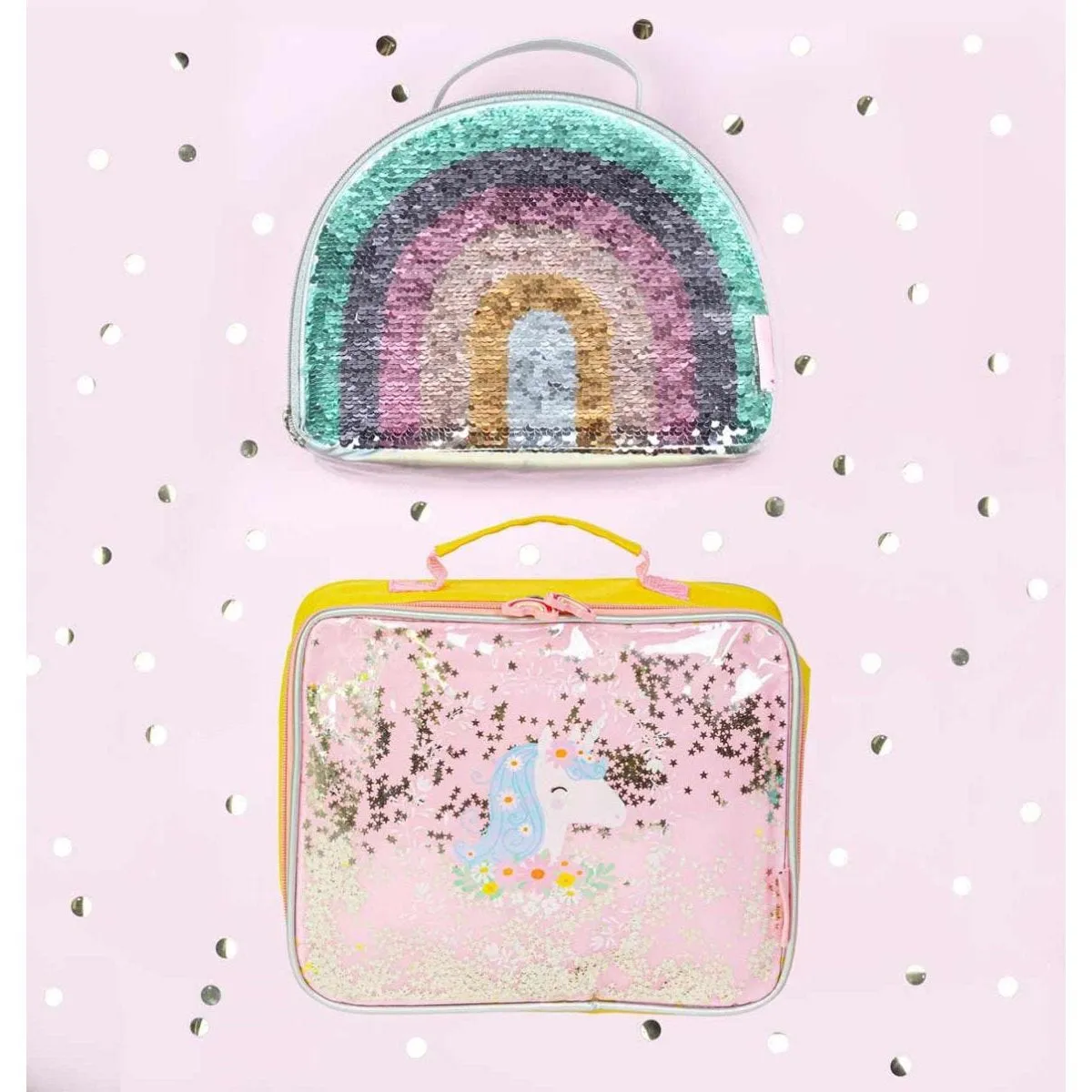 A Little Lovely Company Cool Bag Glitter Unicorn