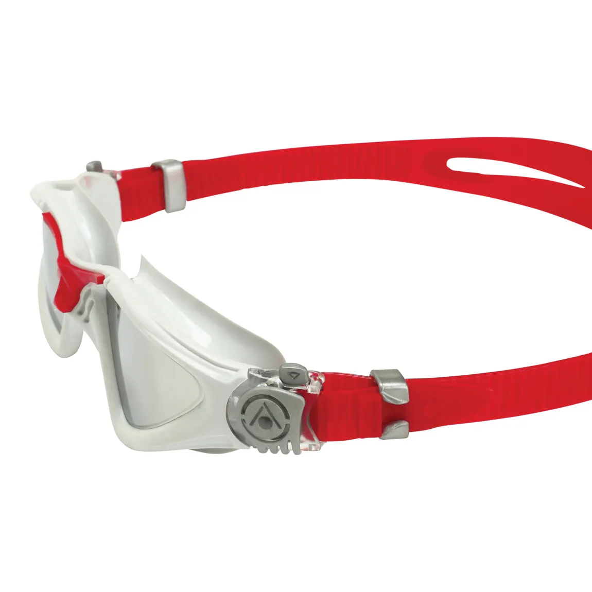 Aqua Sphere Kayenne.A - Grey/Red:Silver Titanium Mirrored