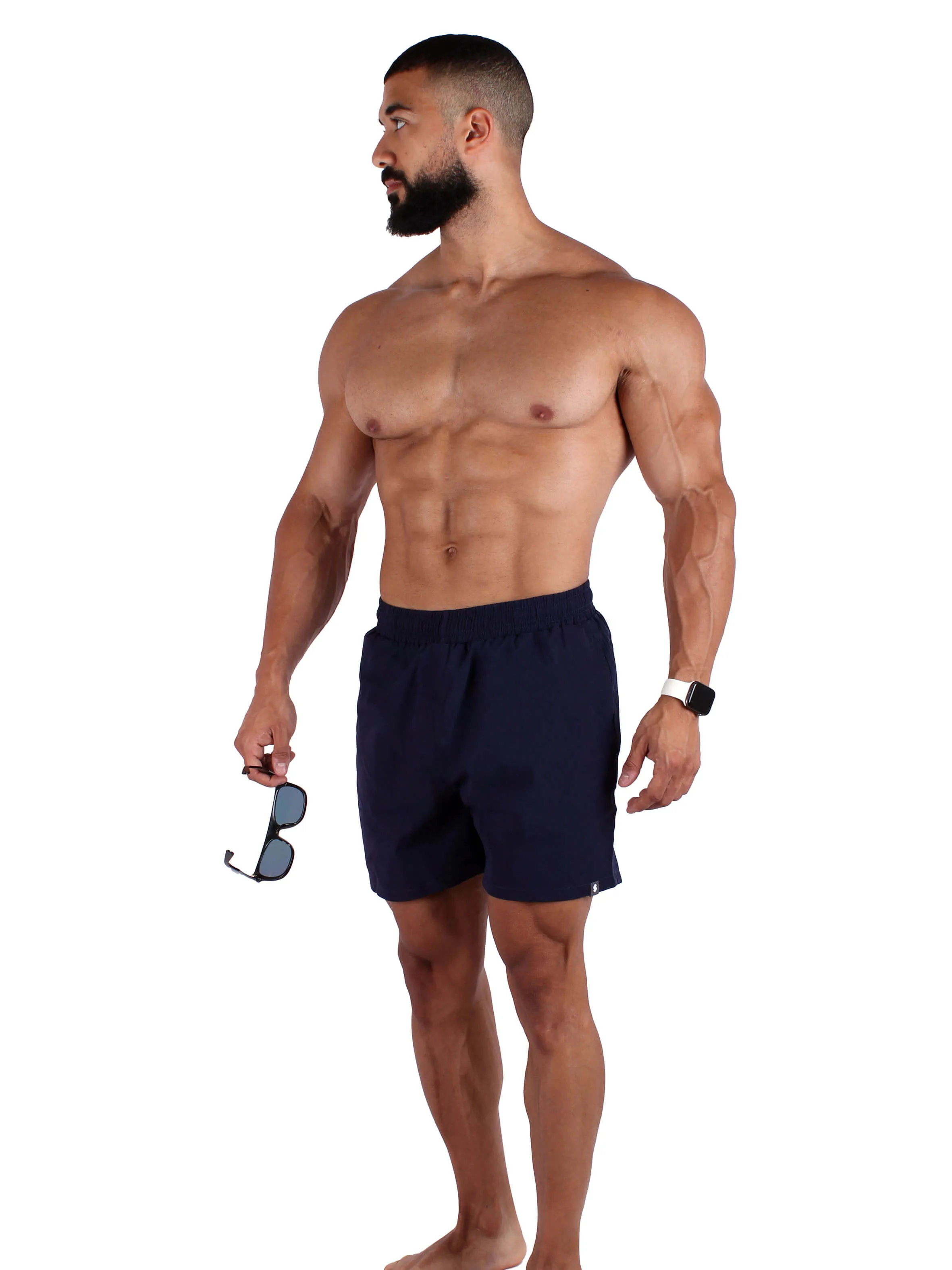 AQUA Sports Swim Shorts - Navy Blue