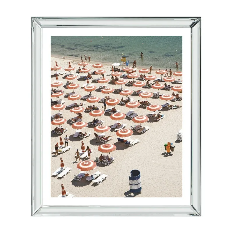 Beach Umbrellas Framed Wall Art