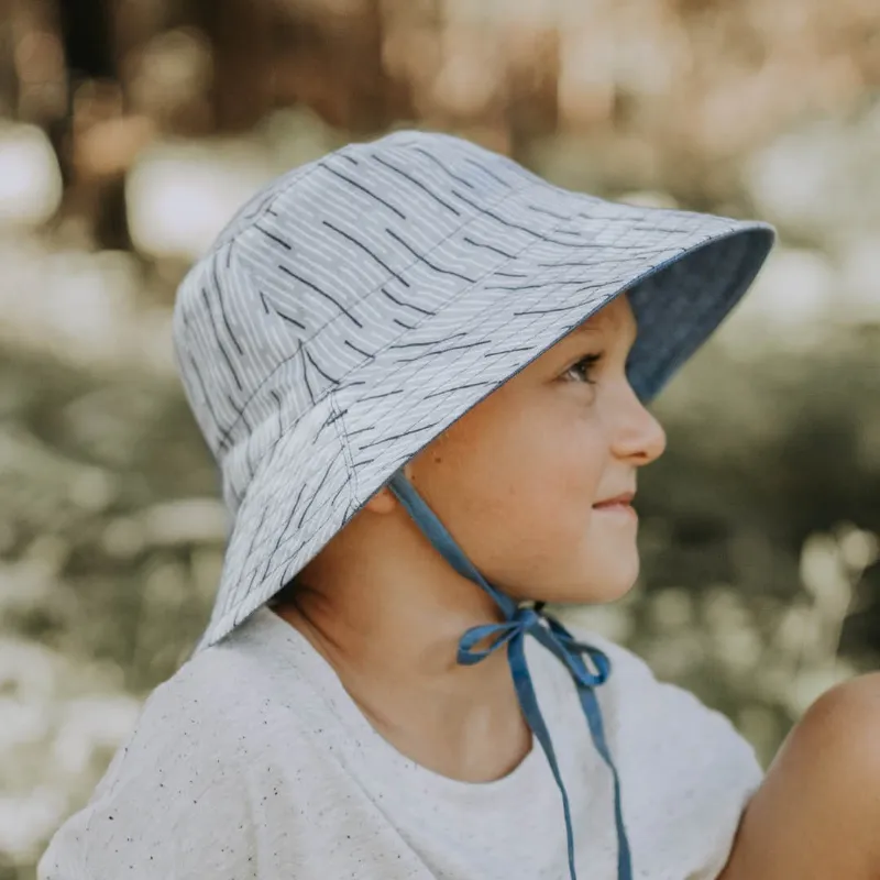 Bedhead 'Explorer' Reversible Sun Hat - Sprig Steele