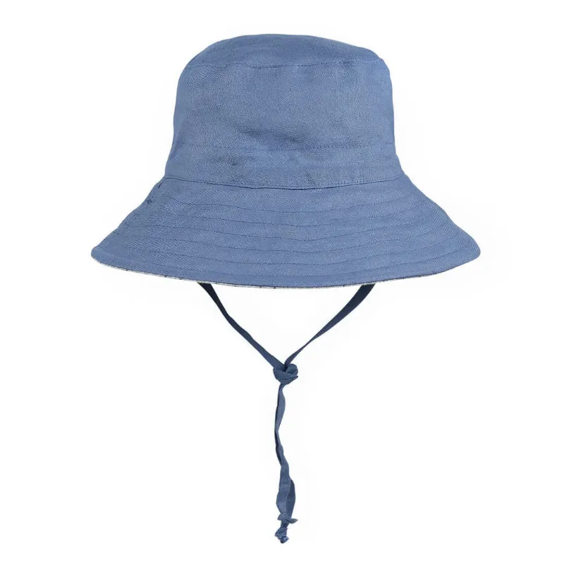 Bedhead 'Explorer' Reversible Sun Hat - Sprig Steele