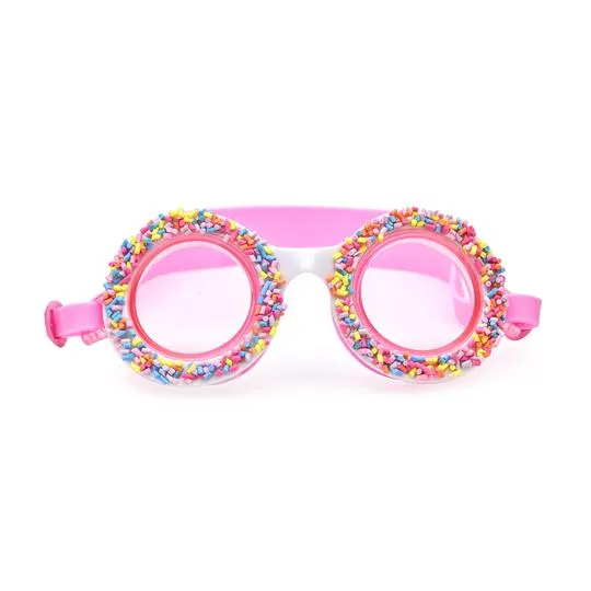 Bling20 Do Nuts 4 U Swim Goggles - Creme Pink