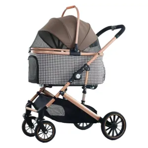 BNDC Pet Stroller 303L For Cats & Dogs (Coffee)