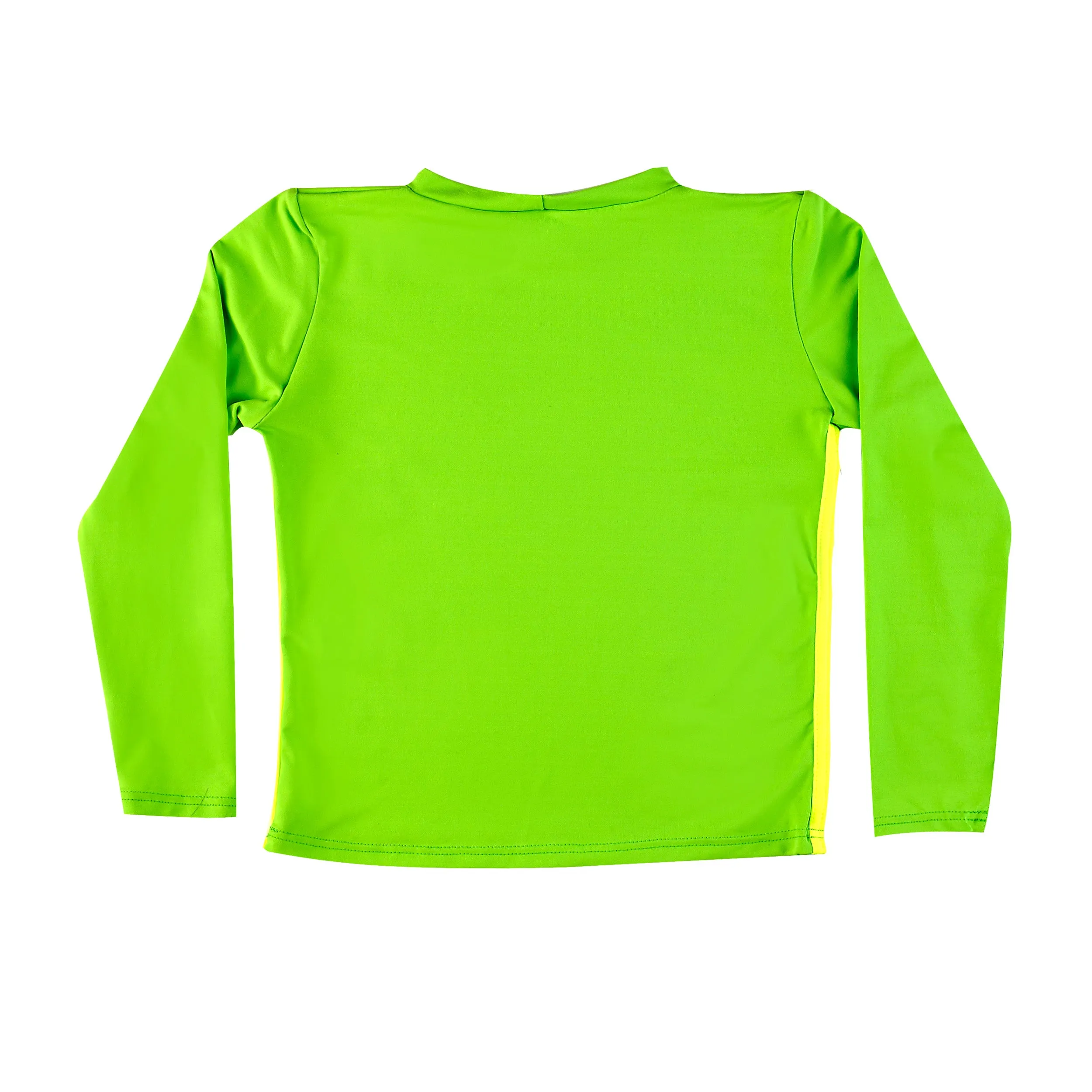 BOY'S ANTI-UV GREEN RASHGUARD