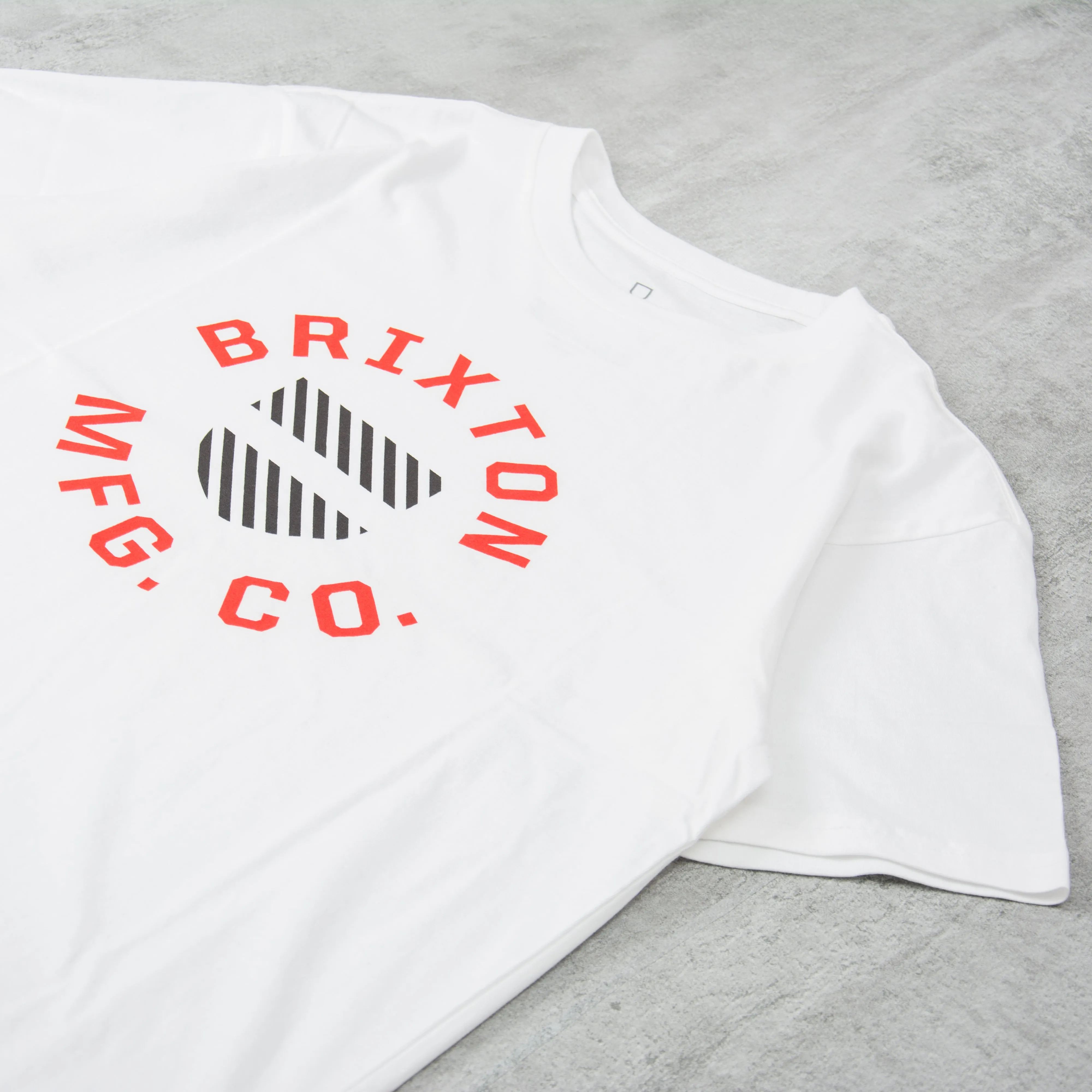 Brixton Crest Shield Tailored S/S Tee - White