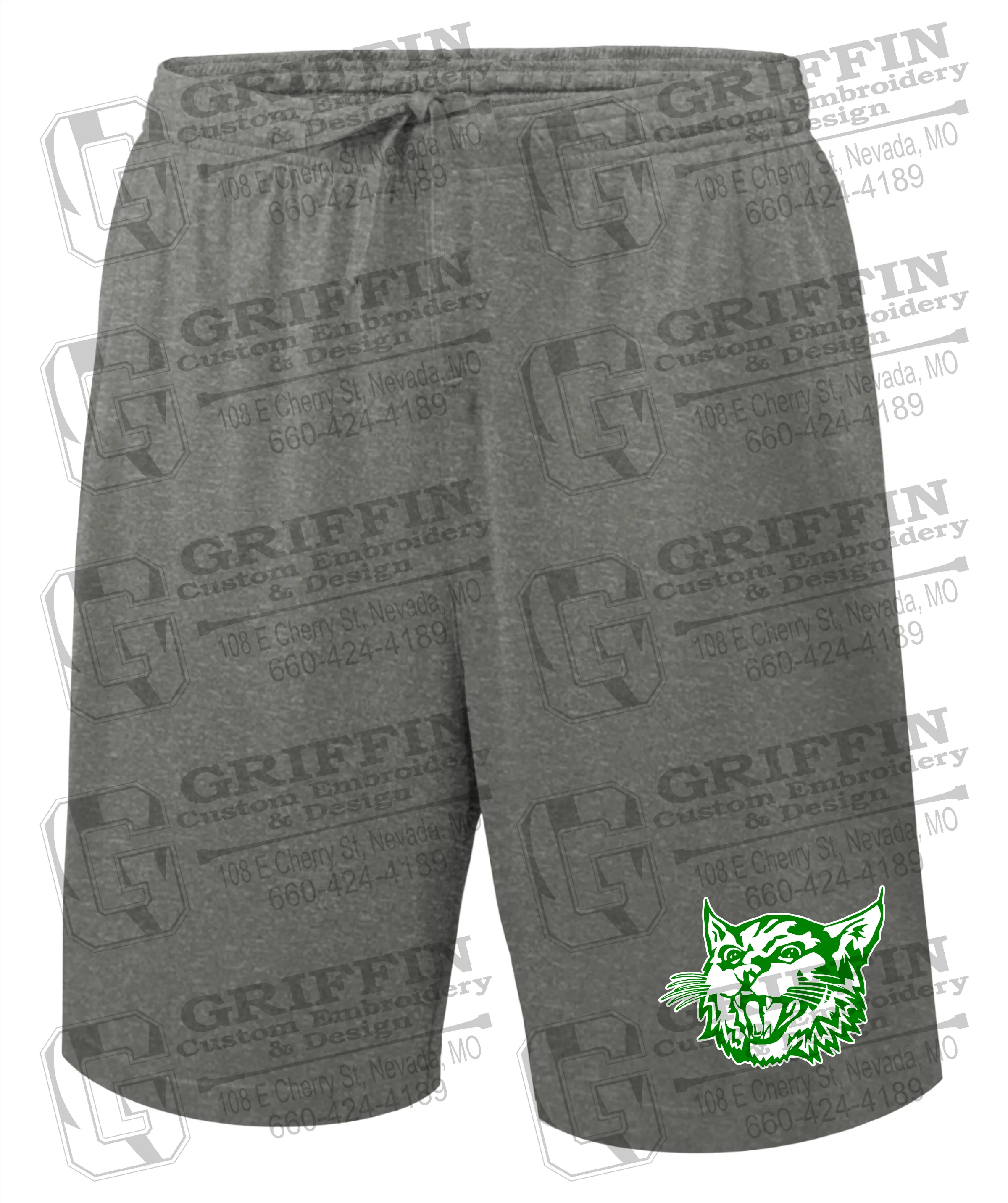 Bronaugh Wildcats Youth Gym Shorts - Wildcat Logo