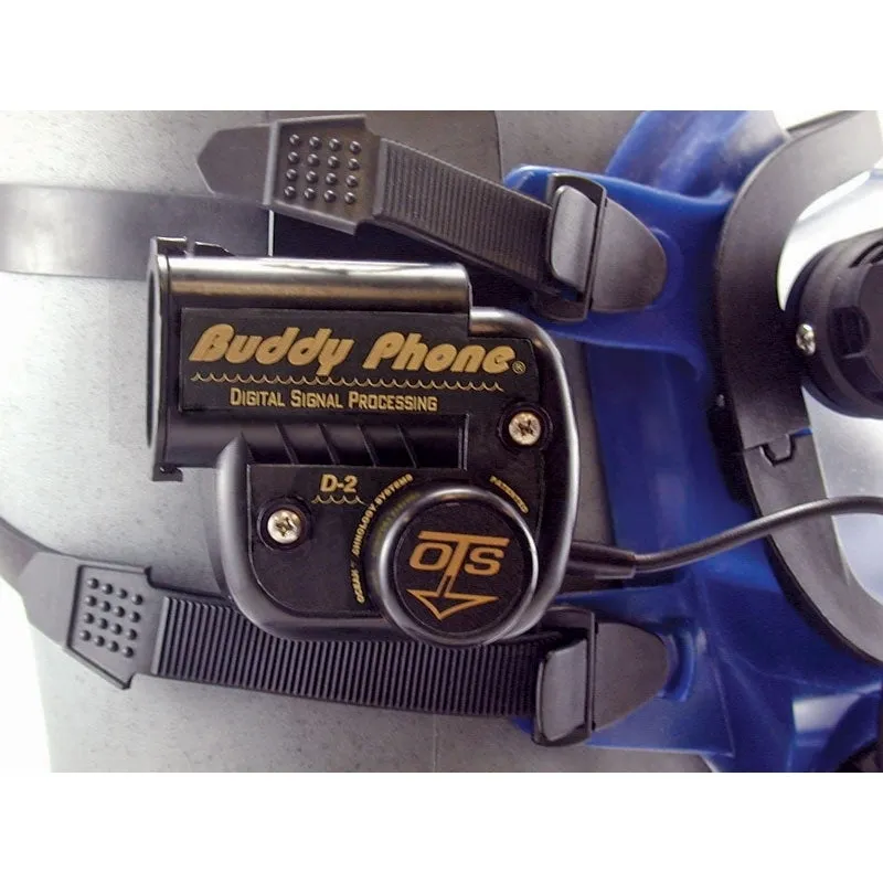 Buddy Phone for Scuba Pro FFM, Hot Mic, 2 Channels w/ Squelch, PTI Control, Adj. Volume