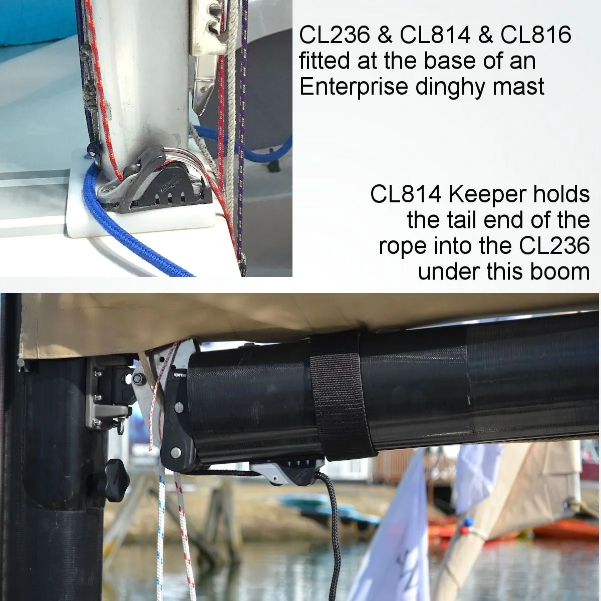 Clamcleat CL236 Roller Fairlead Mk1 Racing Junior