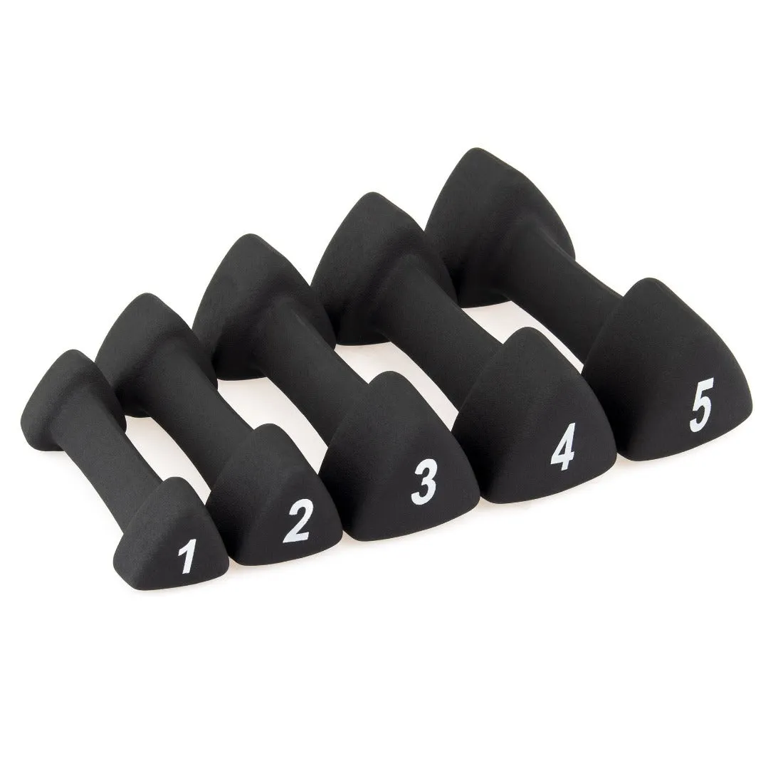 Dumbbell Set - Neoprene 1kg-5kg Pairs