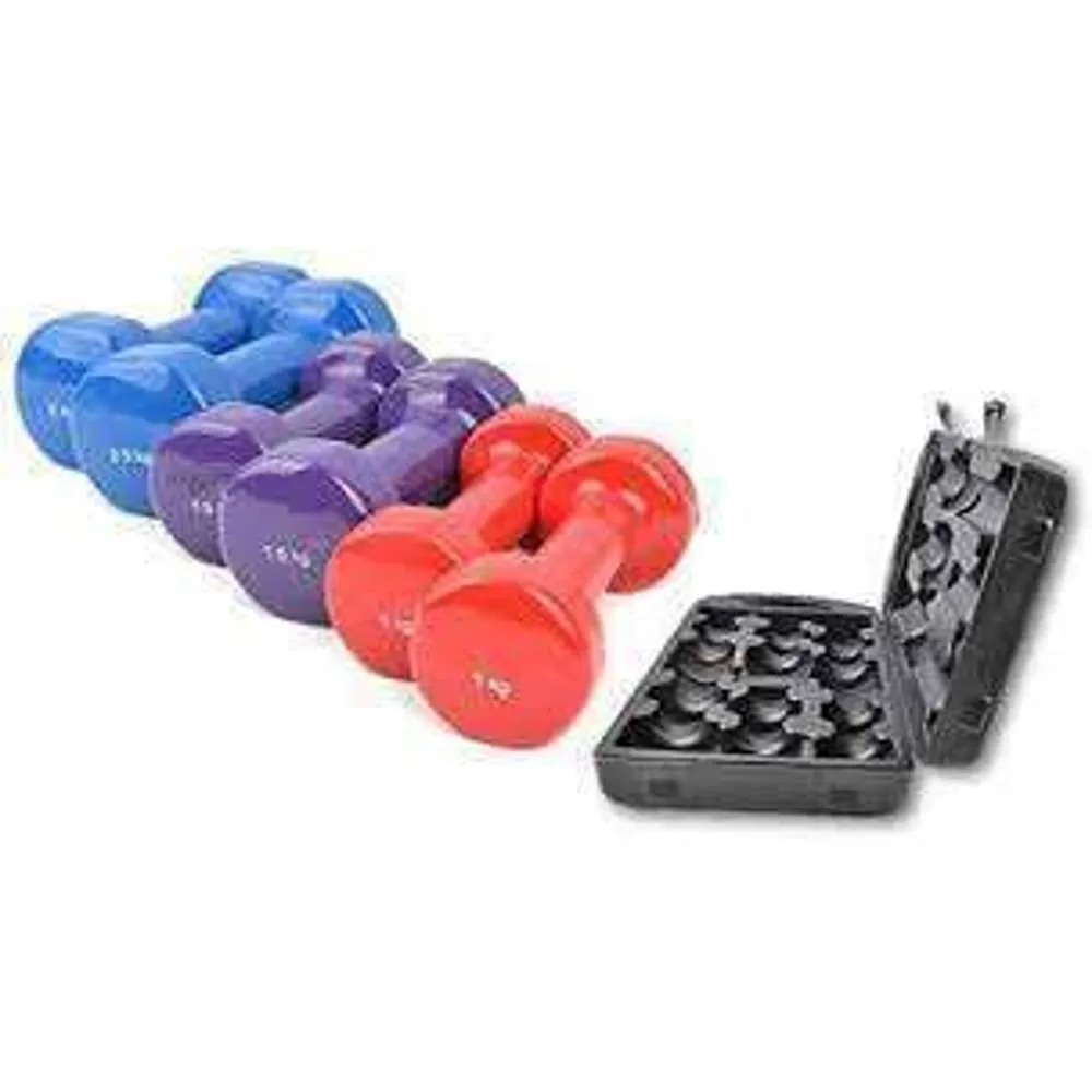 Dumbbells Vinyl Coated Set 10kg