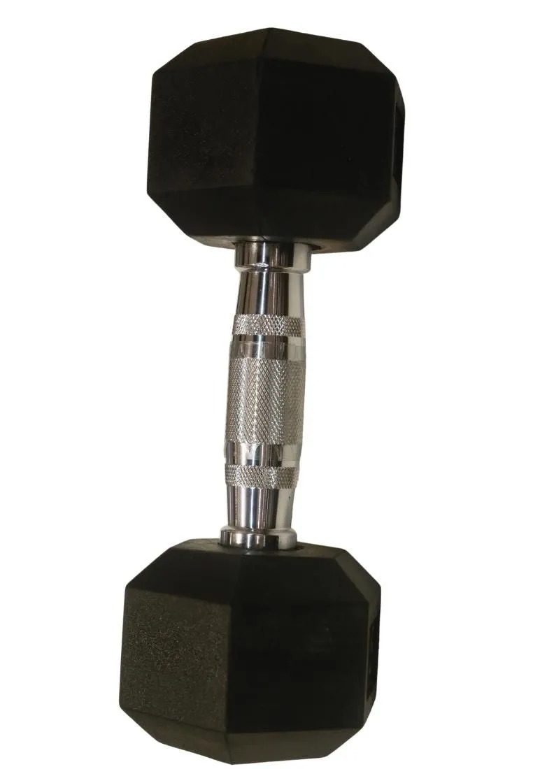 Elite Hex Rubber Dumbbell - 10Lb