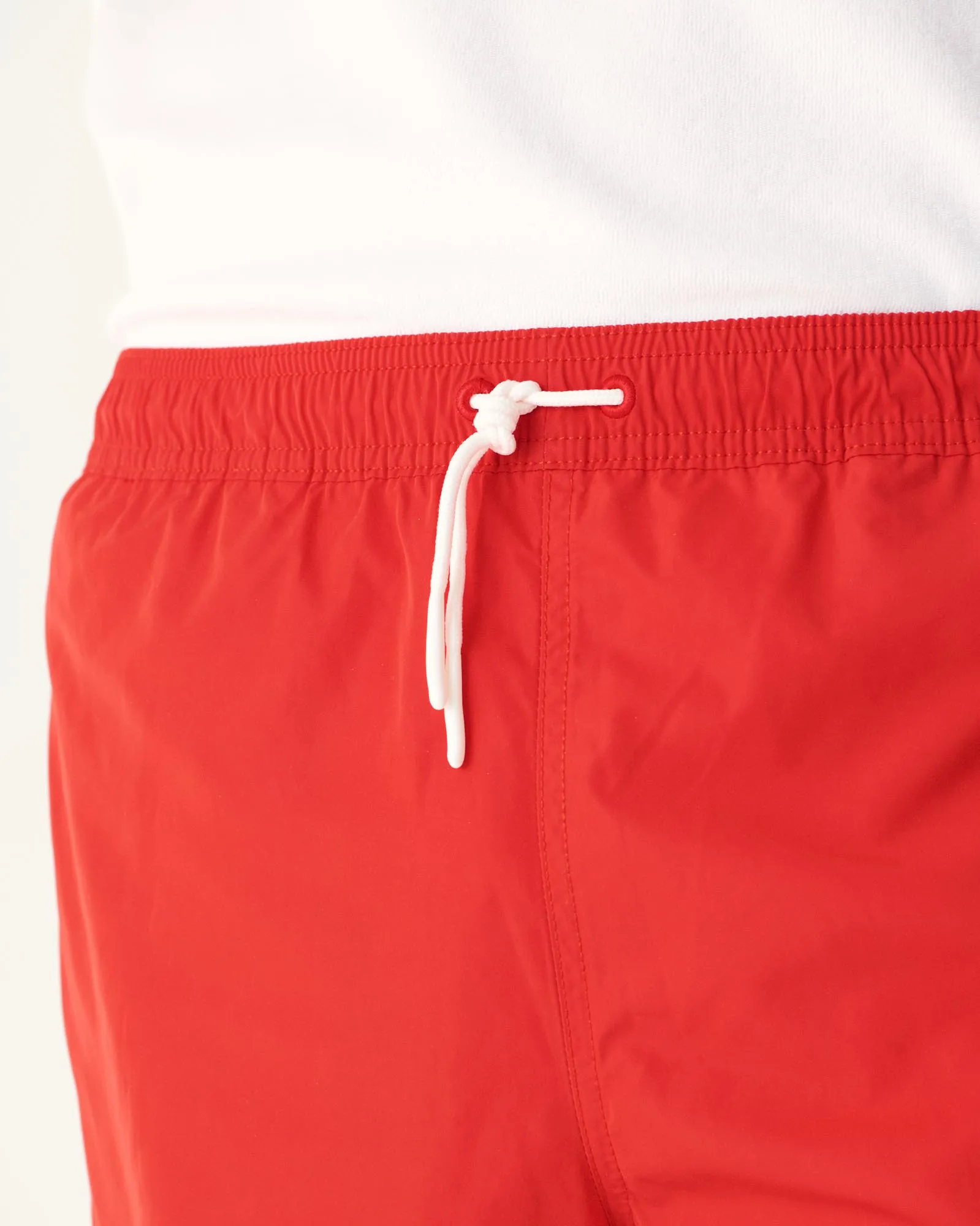 Fire red Biarritz swim shorts