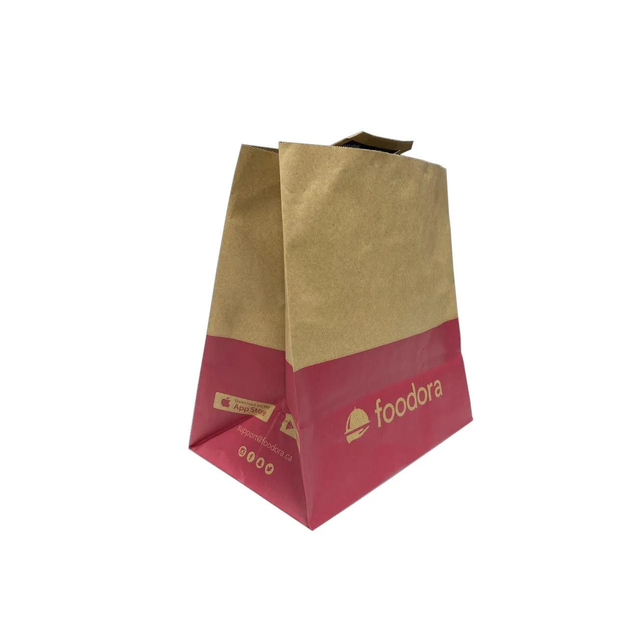 Foodora 11" x 6.5" x 11.5" Paper Bag - 300/Case