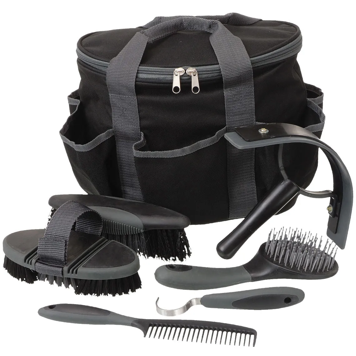 Great Grips 6 Piece Horse Grooming Kit w/ Bag