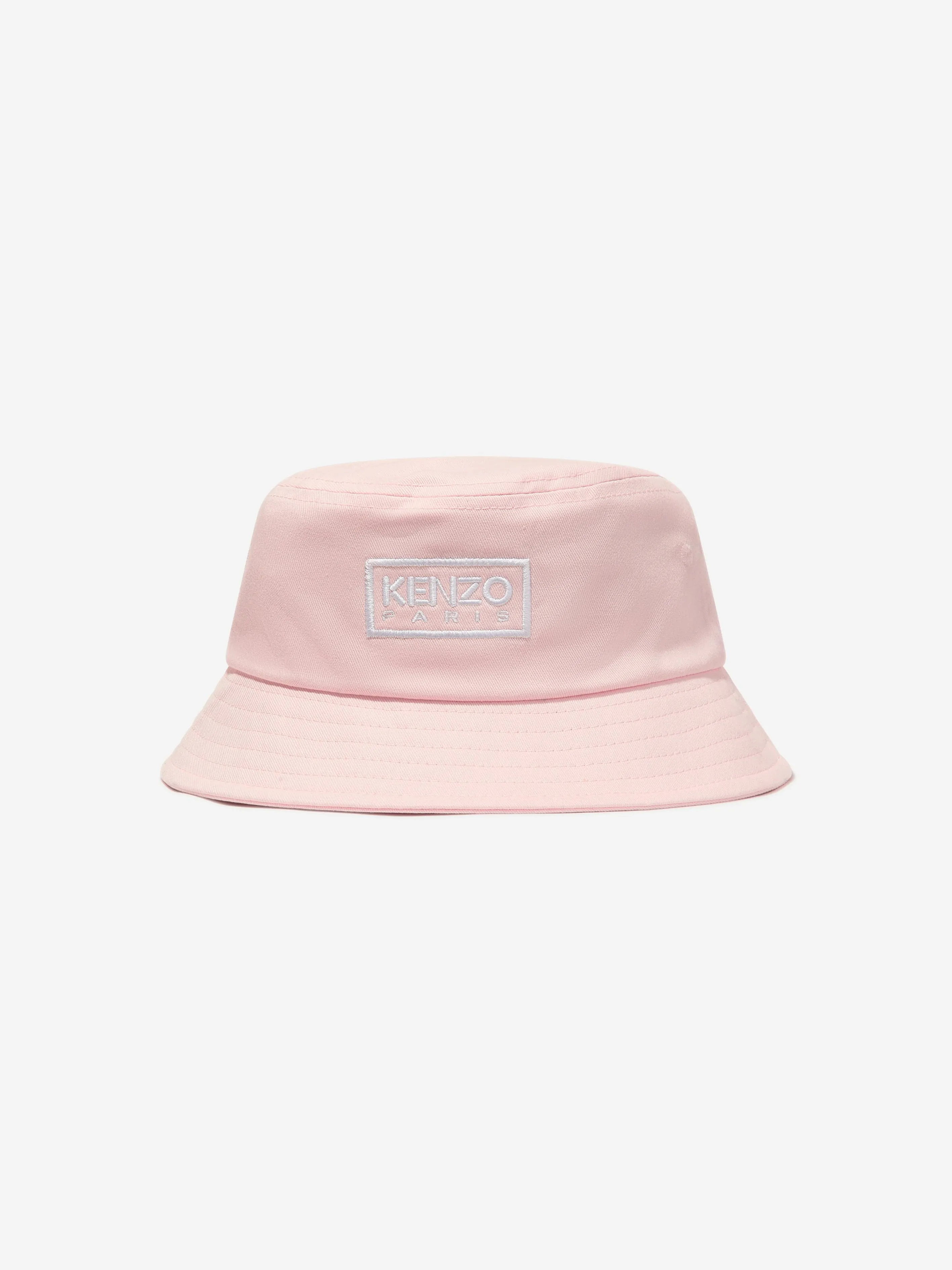 KENZO Girls Logo Bucket Hat in Pink