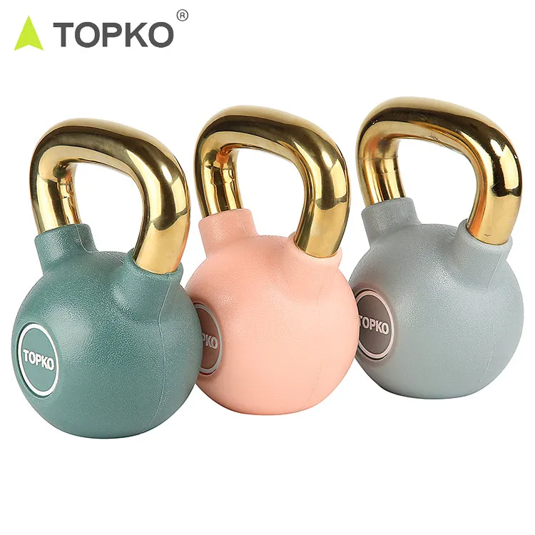 Kettlebell With Golden Handle And Thin Arm