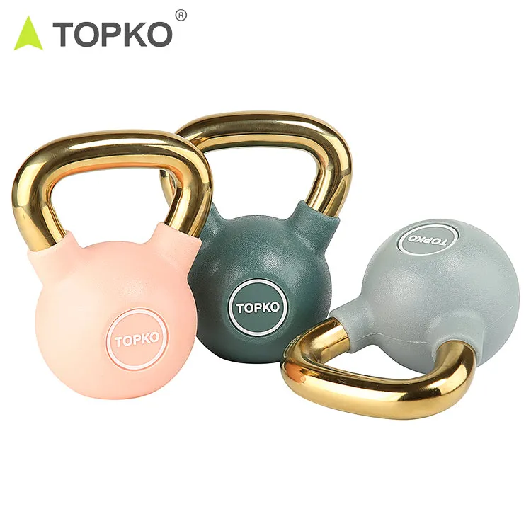 Kettlebell With Golden Handle And Thin Arm