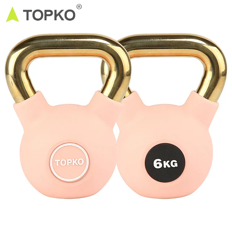 Kettlebell With Golden Handle And Thin Arm