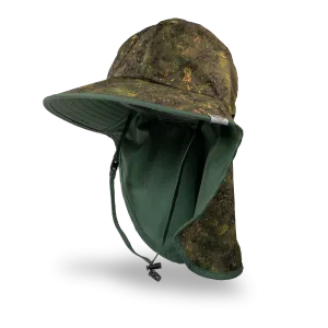 Kid's Sun Hat - Green Brush Camo