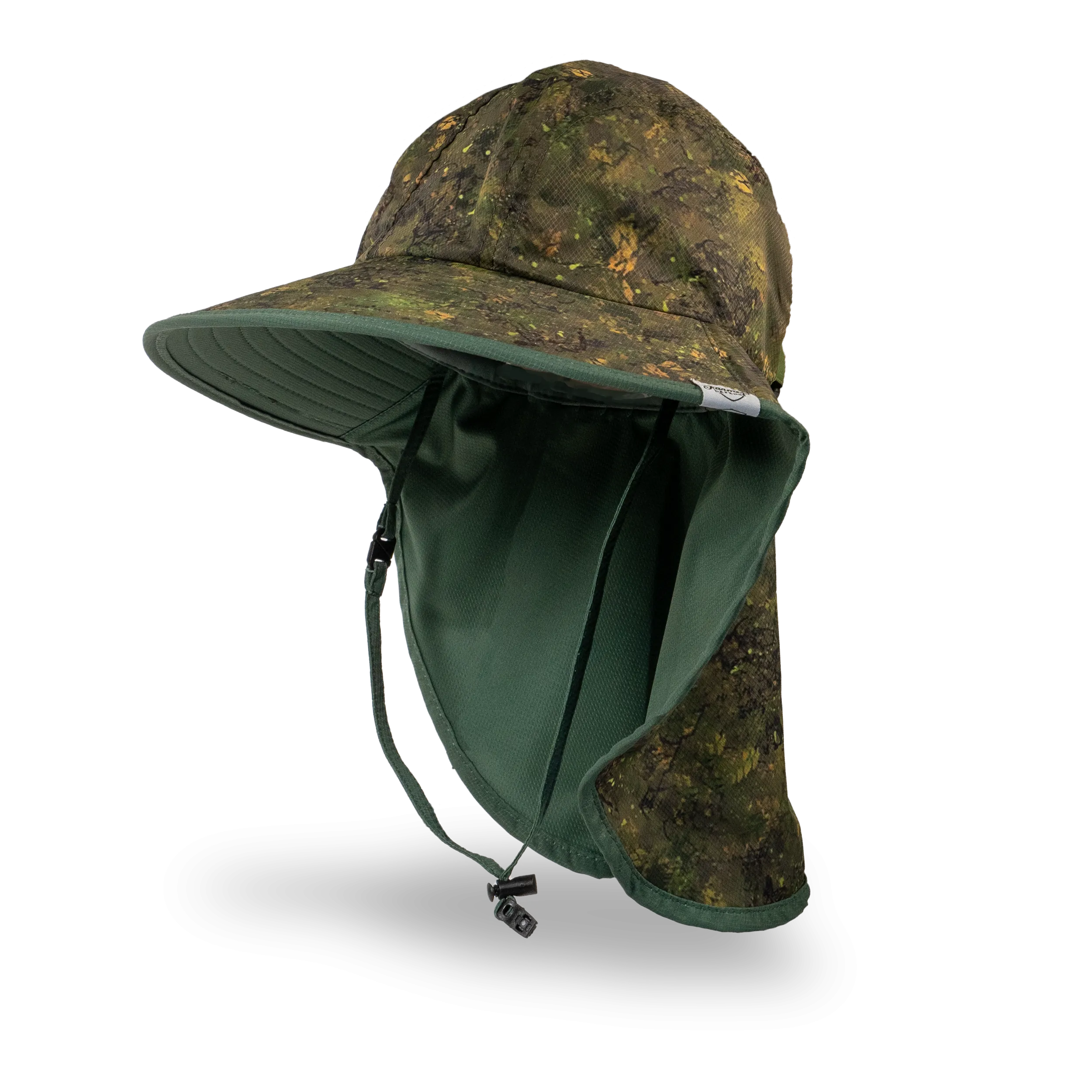 Kid's Sun Hat - Green Brush Camo