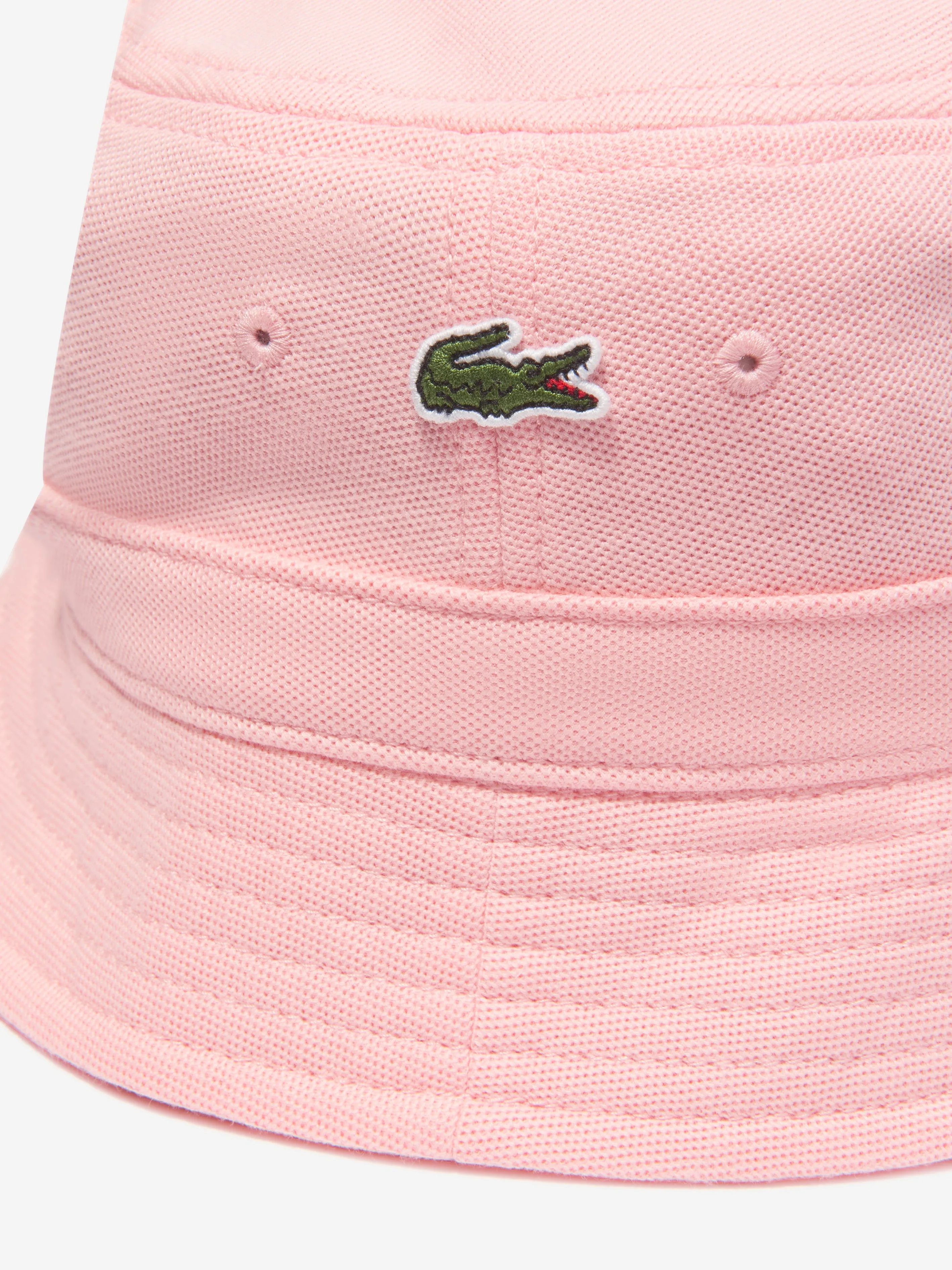 Lacoste Girls Logo Bucket Hat in Pink