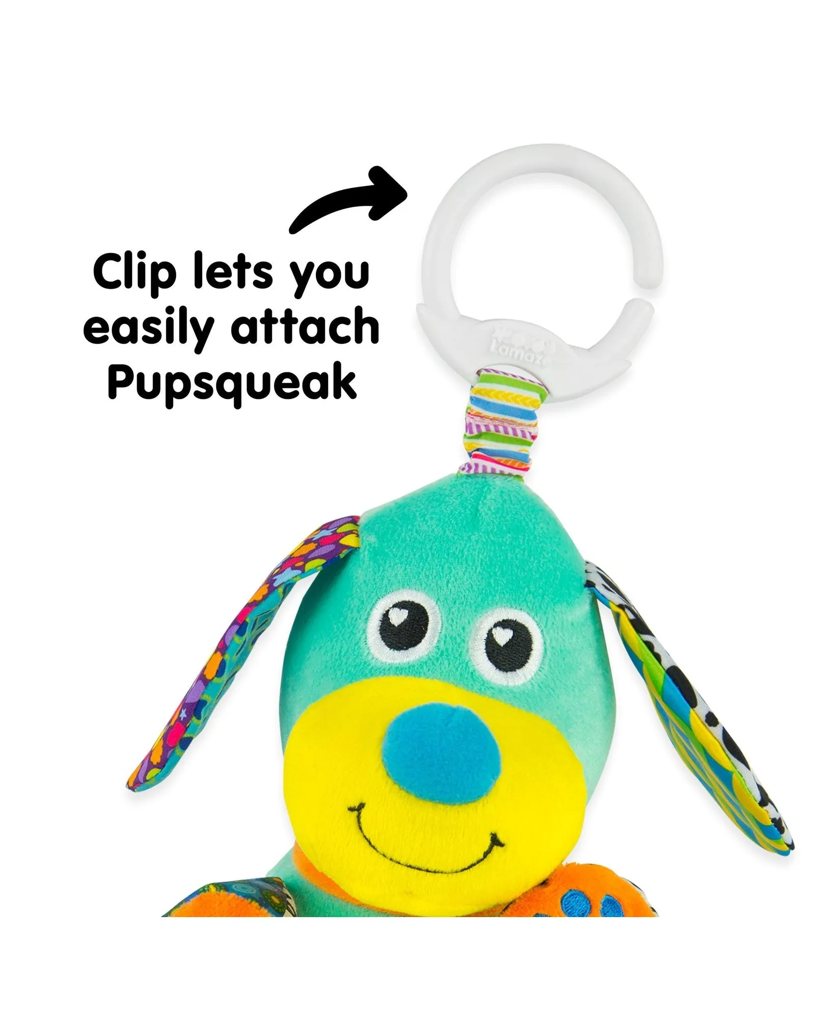 Lamaze Pupsqueak Clip Go