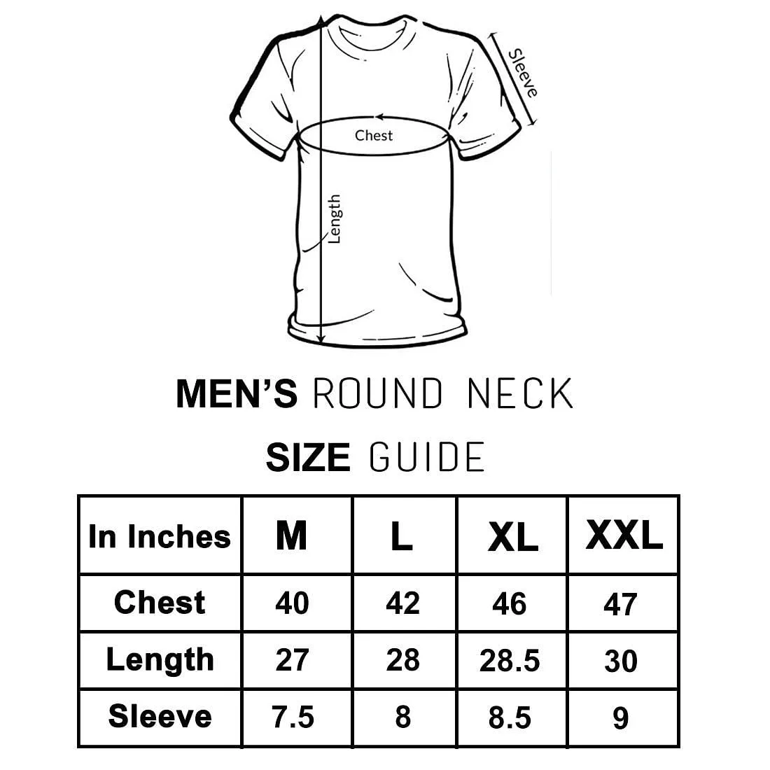 Nutcase Designer Round Neck Men's T-Shirt Wrinkle-Free Poly Cotton Tees - Buri Nazar