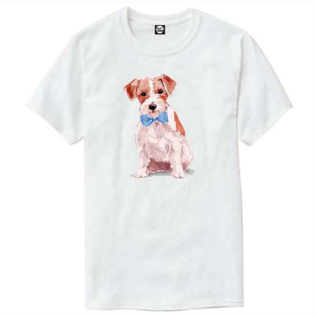 Nutcase Designer Round Neck Men's T-Shirt Wrinkle-Free Poly Cotton Tees - Sweet Doggy