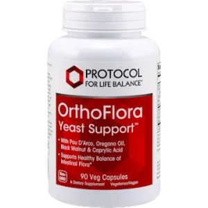 OrthoFlora Yeast Support 90 vcaps by Protocol For Life Balance