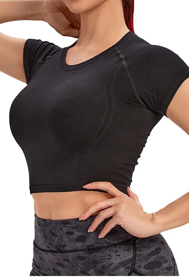 Quick-Dry Slim Active Crop Top