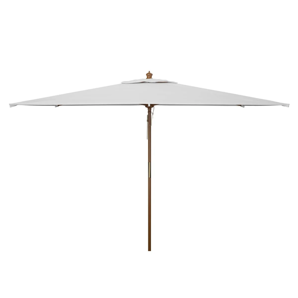 Safavieh Aklin 6.5Ft X 10Ft Rectangle Wooden Pulley Market Umbrella (No Tilt)/Beige , PAT8309