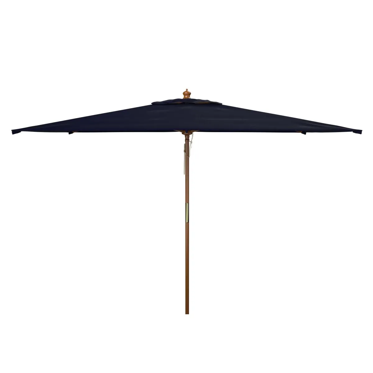 Safavieh Aklin 6.5Ft X 10Ft Rectangle Wooden Pulley Market Umbrella (No Tilt)/Beige , PAT8309