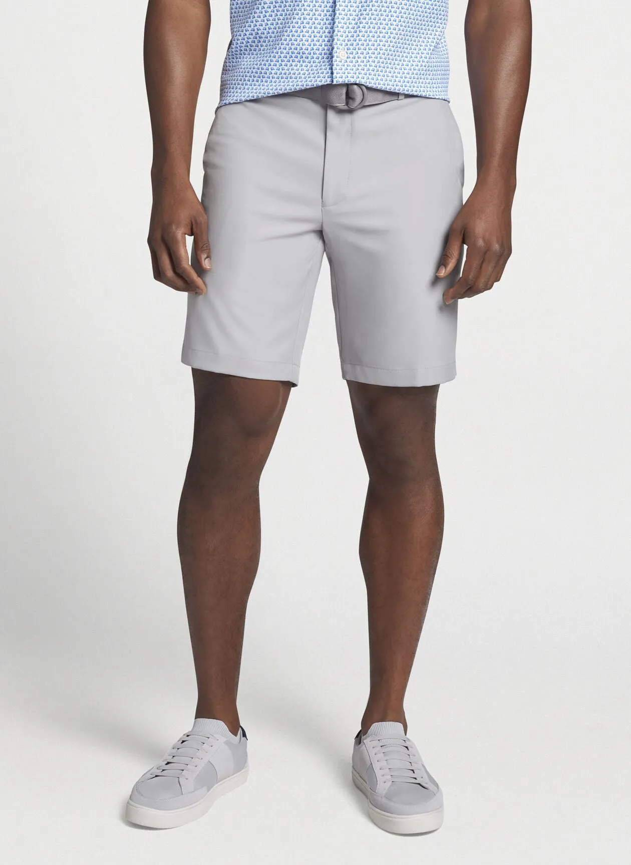 Salem Performance Short in Gale Grey by Peter Millar