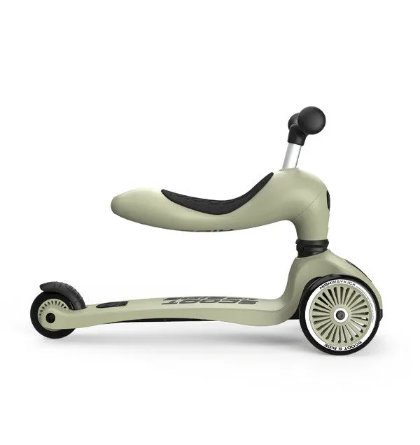 Scoot & Ride Highwaykick 1 Scooter Olive (1-5yrs)