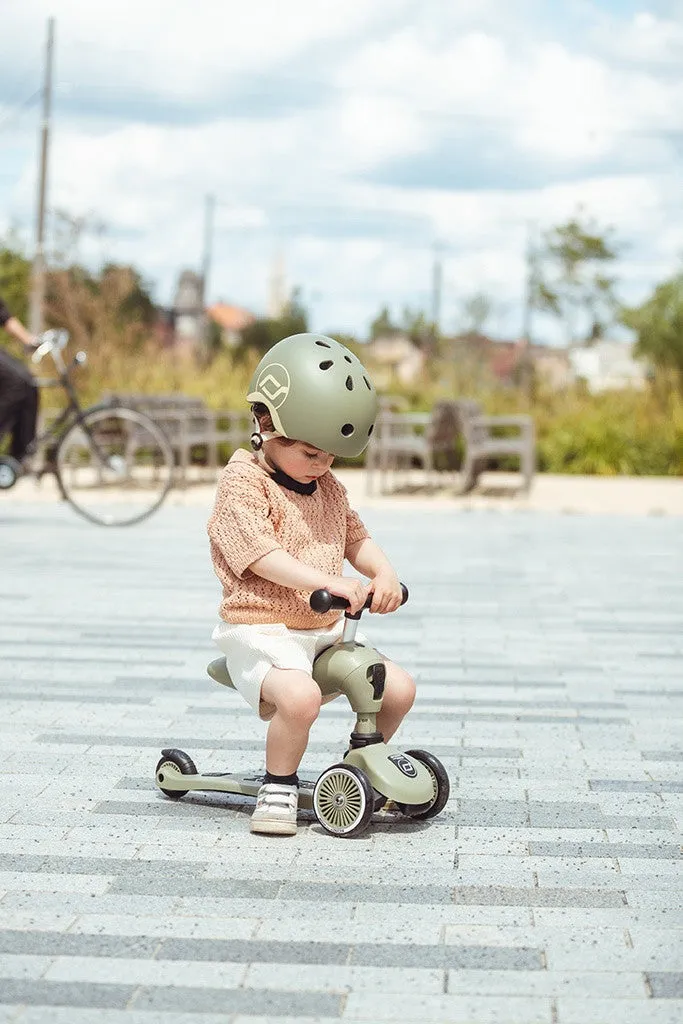 Scoot & Ride Highwaykick 1 Scooter Olive (1-5yrs)