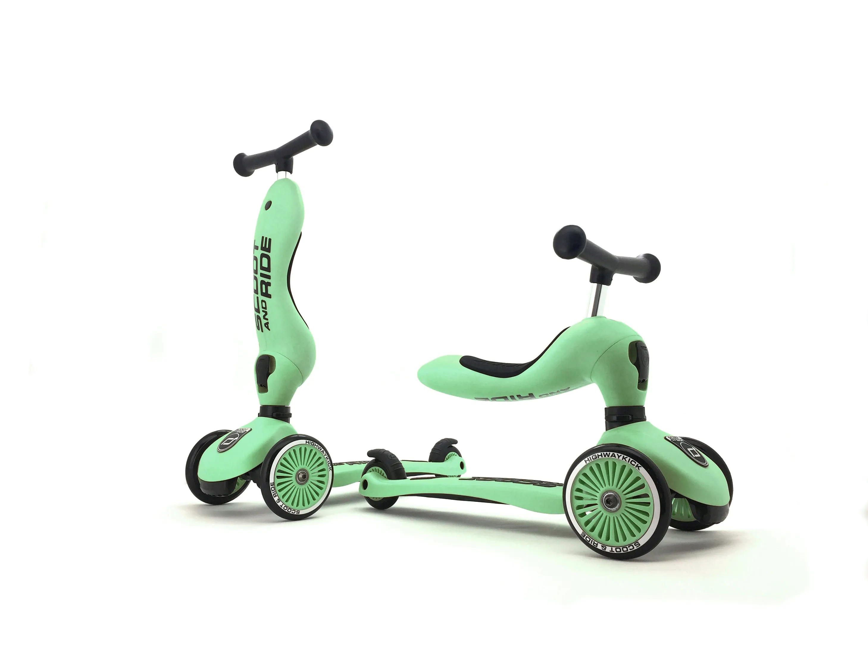 Scooter - Highwaykick 1 - 2 in 1 Kickboard/ Kickboard with Seat - Kiwi