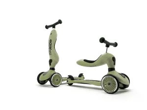 Scooter - Highwaykick 1 - 2 in 1 Kickboard/ Kickboard with Seat - Olive