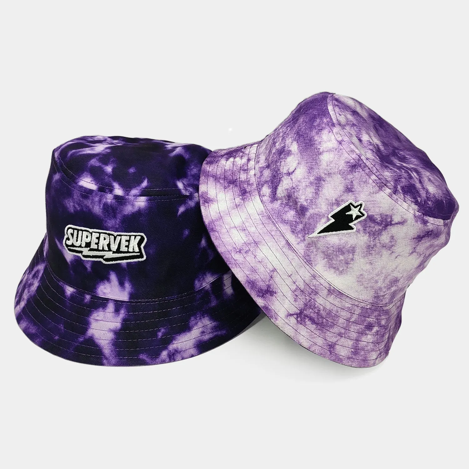 Tie Dye Reversible Bucket Hat Purple Haze